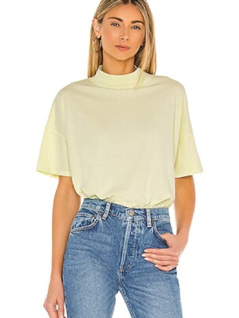 We The Free Cotton Tee in Green Size XL NWT